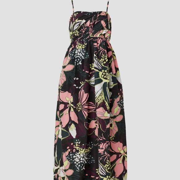 Tanya Taylor Arabeth Tie-Back Spaghetti-Strap Maxi Dress (sz 0) - Picture 1 of 5